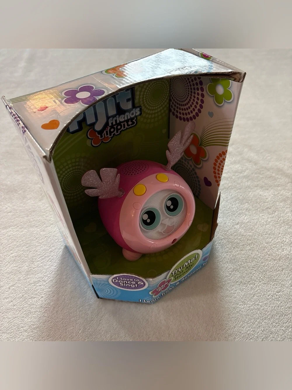Y2K Vintage Fijit Friends Yippits Figure Pink Patter NWT